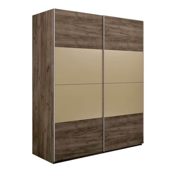 Шкафы-купе 2-х дверные, Шкаф-купе Эста 2-х дверный ДСП/Стекла фисташка/Доводчик 160х66х240