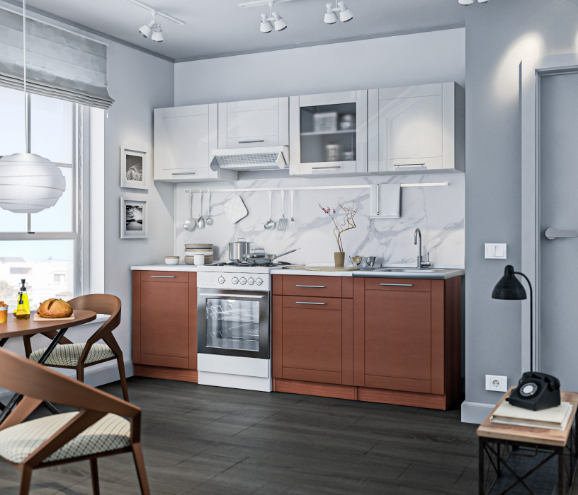 Кухонные гарнитуры, Кухонный гарнитур Натали прямой 240 см