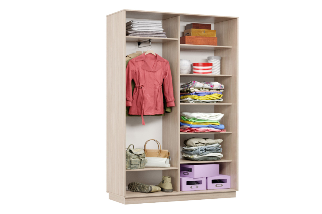 Шкафы-купе 2-х дверные, Шкаф-купе Премьер Лайт МИНИ 01 (02;01) двухдверный