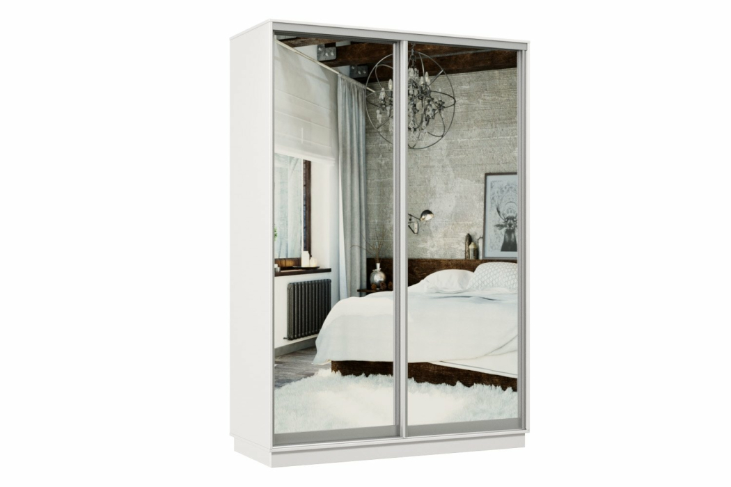 Шкафы-купе, Шкаф-купе Премьер 02 белый