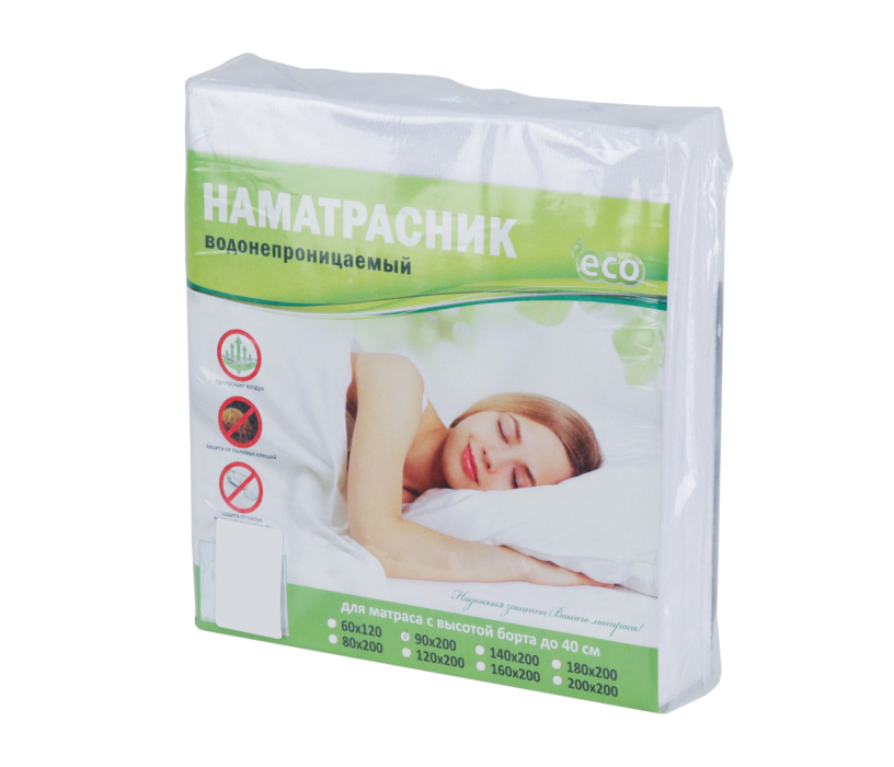 900 x 2000, Непромокаемый наматрасник 90*200/40