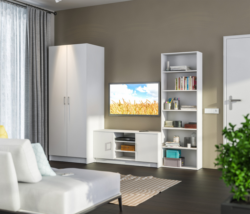 Стеллажи, Стеллаж Терра (Лофт) СБ-2963 Белый