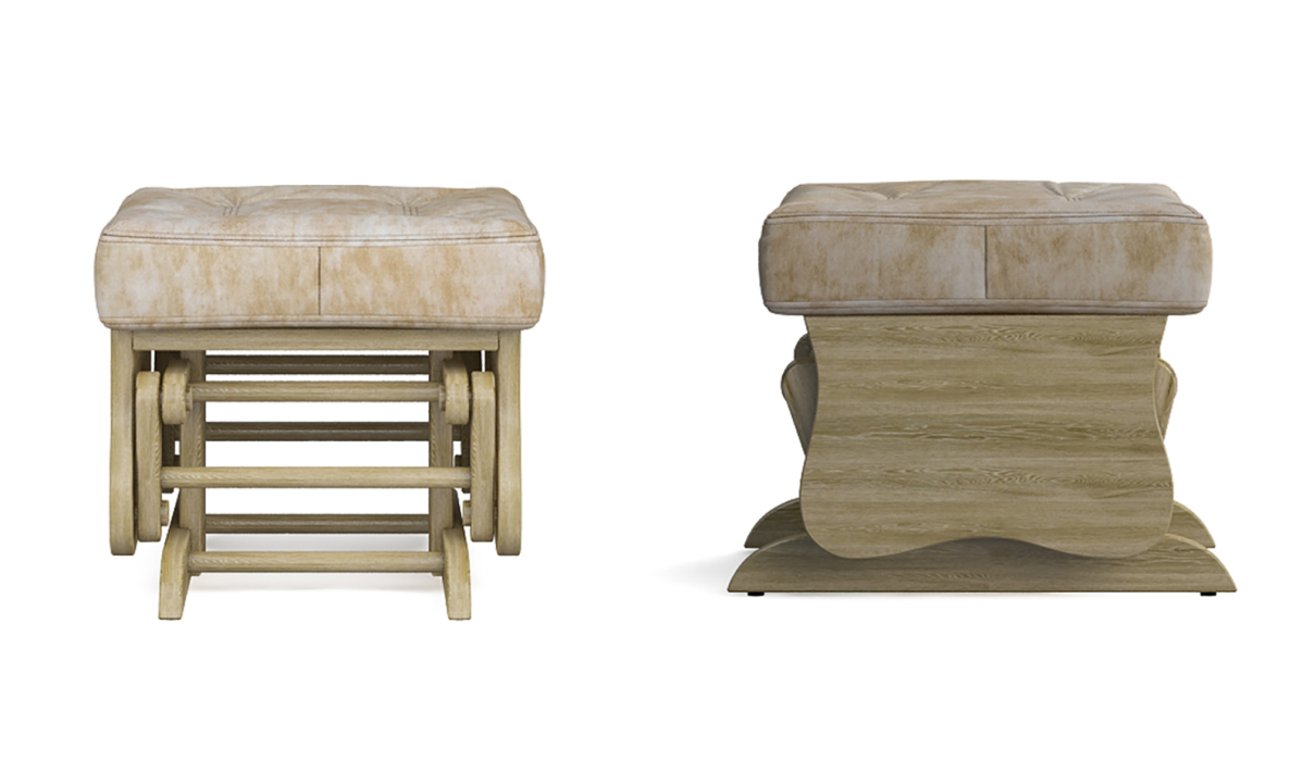 Пуфы, Пуф-качалка Джильо Натуральный дуб — бежевый