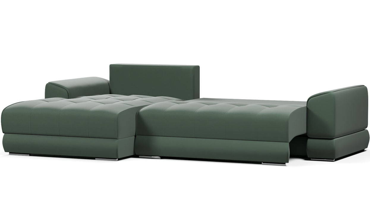 Диваны угловые в гостиную, Диван-кровать угловой еврокнижка Модерн Nordkisa,велюр