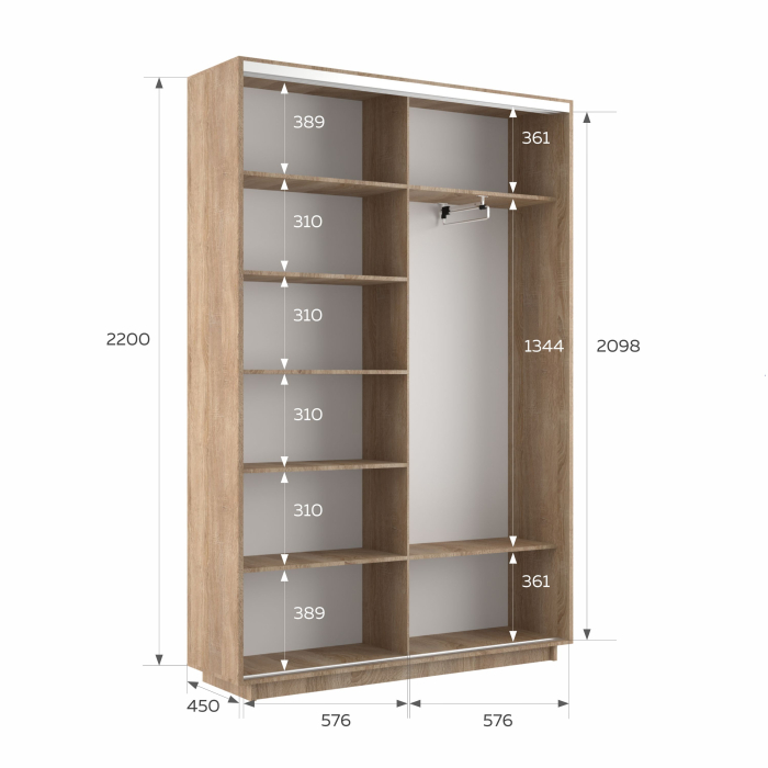 Шкафы-купе 2-х дверные, Шкаф-купе Экспресс 2-х дверный Фотопечать Калейдоскоп Стекла 120х45х220