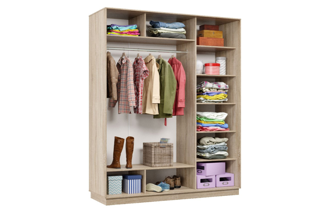 Шкафы-купе 3-х дверные, Шкаф-купе Премьер 22 (01РЧ;01РЧ;01РЧ) фасады ромб чёрный/трёхдверный/Профиль чёрный муар