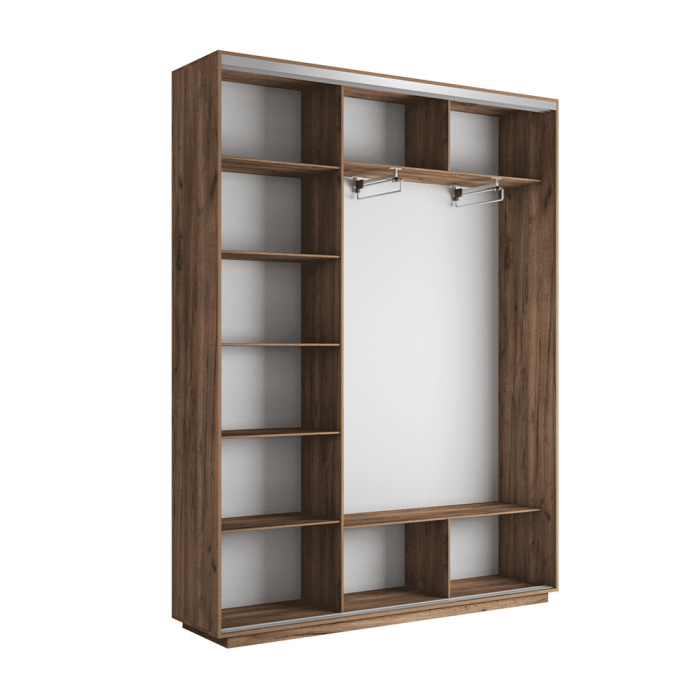 Шкафы-купе 3-х дверные, Шкаф-купе Экспресс 3-х дверный Фотопечать Шелк Стекла 180х45х240