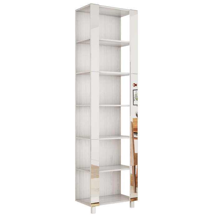 Открытые, Стеллаж модульный Универсальный 35х60х220 Зеркало