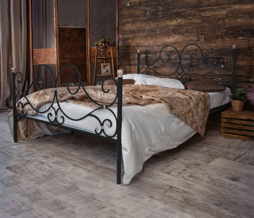 Кованые кровати, Кованая кровать Верона 1.8 с двумя спинками