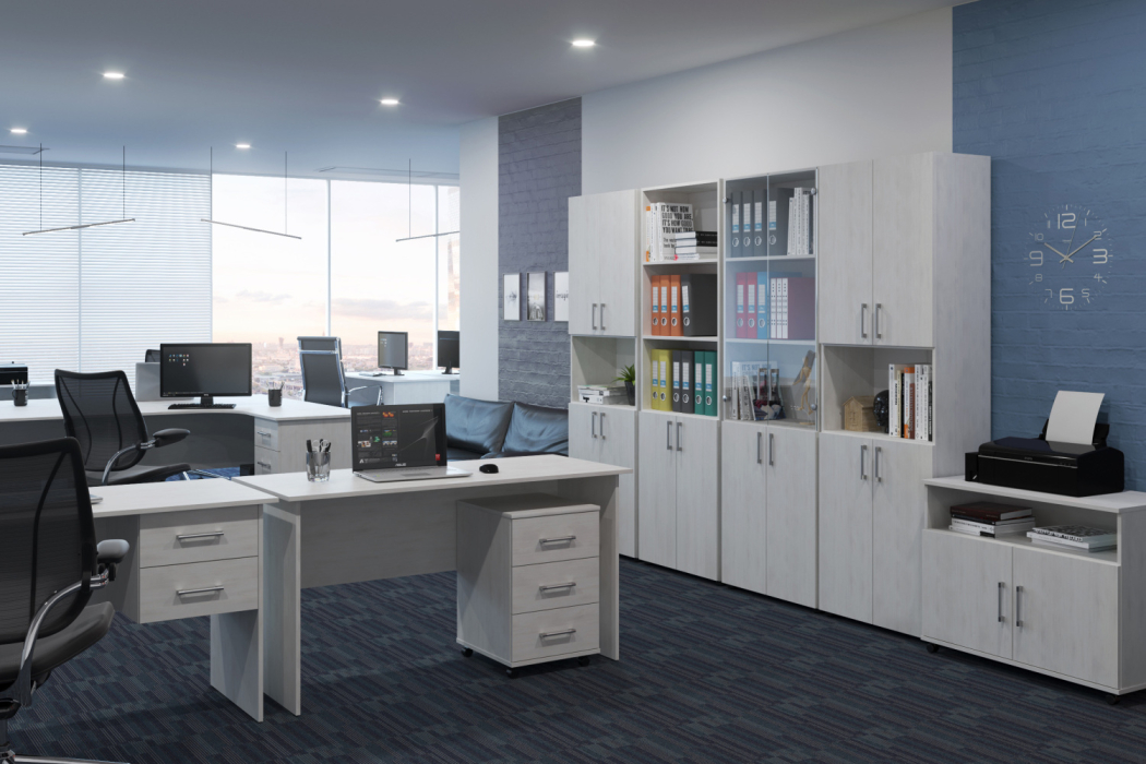 Шкафы распашные, Шкаф со стеклом ОФ-303К