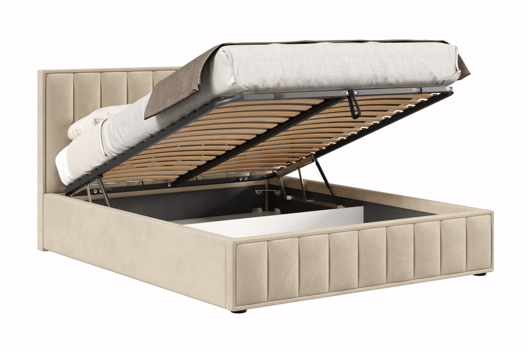 Мягкая кровать, Кровать Анкона 1600 с подъёмным механизмом