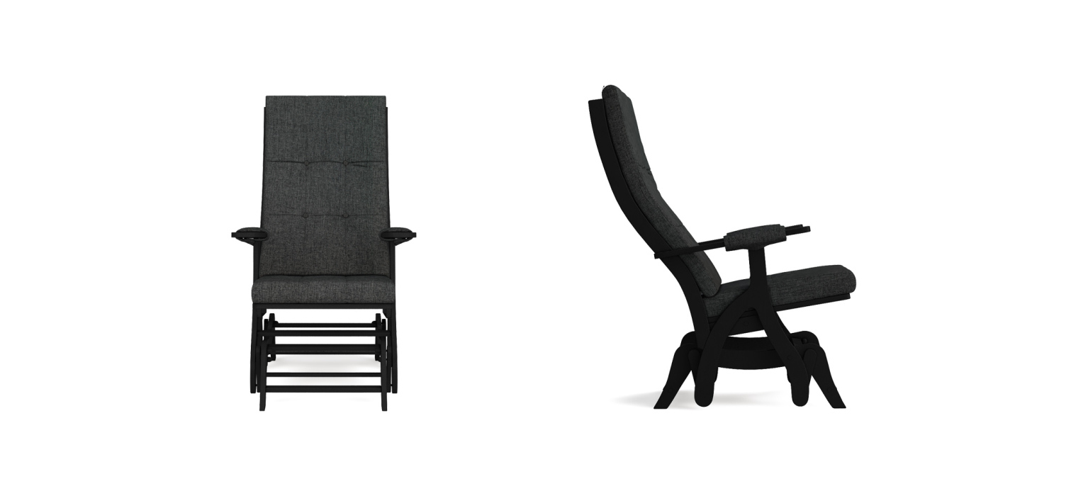 Кресла-качалки, Кресло-качалка Капрера Венге — темносерый