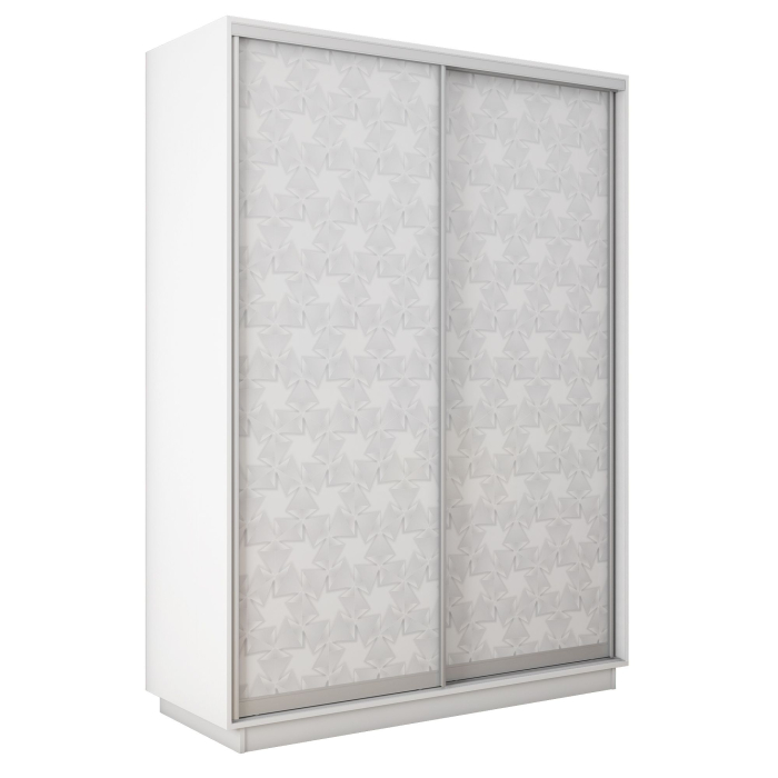 Шкафы-купе 2-х дверные, Шкаф-купе Экспресс 2-х дверный Фотопечать Калейдоскоп Стекла 160х60х220