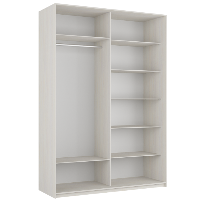 Шкафы-купе 2-х дверные, Шкаф-купе Прайм 2-х дверный Стекла черные/Доводчики 160х57х230