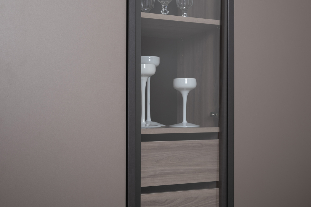 Стеклянные, Шкаф-витрина Роквуд 16.322.04