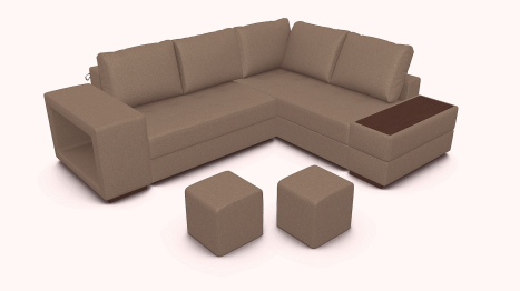 Амстердам диван-кровать угловой рогожка