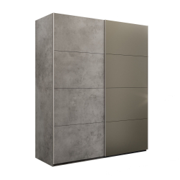 Шкаф-купе Эста 2-х дверный ДСП/Стекла хаки/Доводчик 180х66х240