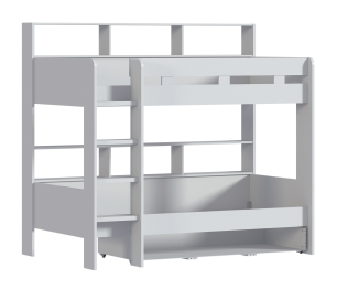 Кровать Терра СБ-2965 с основанием и матрасом Эко 90х200, белый