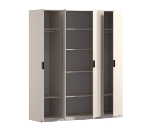 Шкаф четырехдверный Макс 2000 мм, вариант №3 (ЛДСП/МДФ)