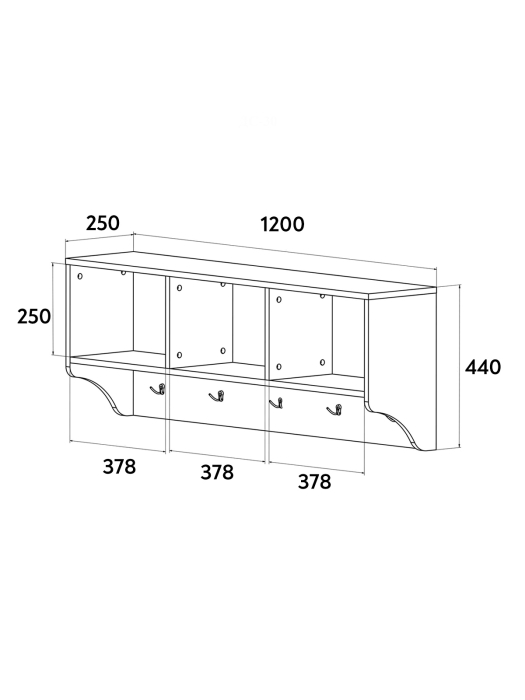 Настенные, Вешалка ДримСтар ДС-30