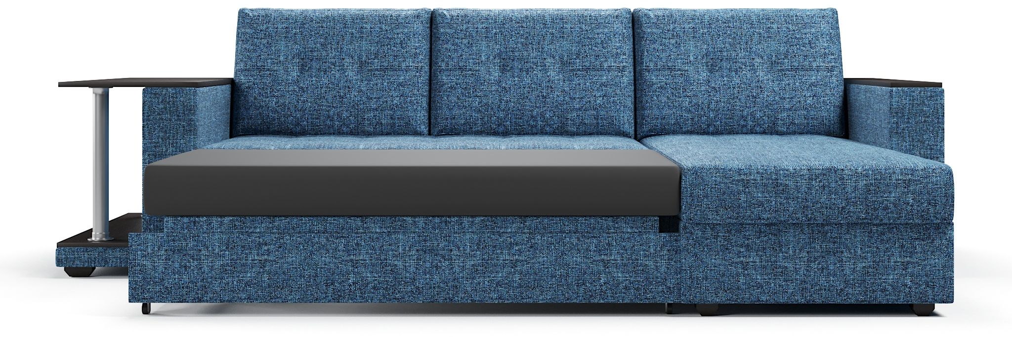 Диваны угловые в гостиную, Диван-кровать угловой со столом Атланта Классик 145 , рогожка