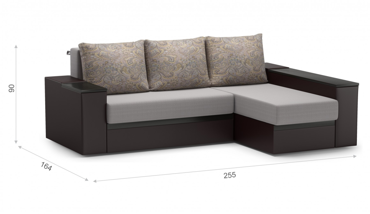 Диваны угловые, Браун угол ЛВ(7) Тип D