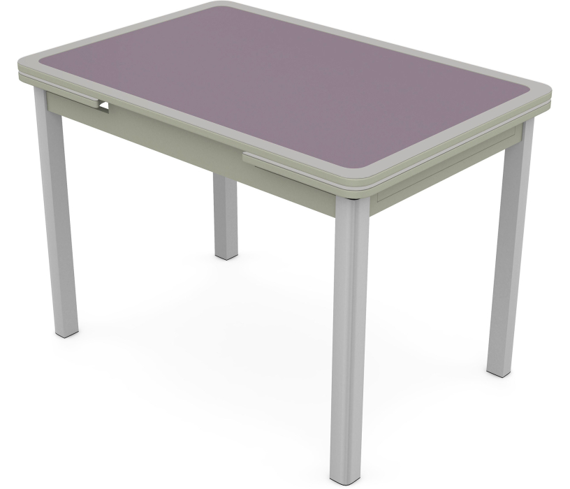 Обеденные столы, Стол Пассаж Кожа Опора Хром (1100/1700*774*740)