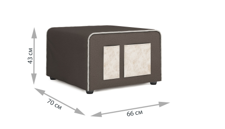 Пуф-кровать Арти МАКСИ коричневый