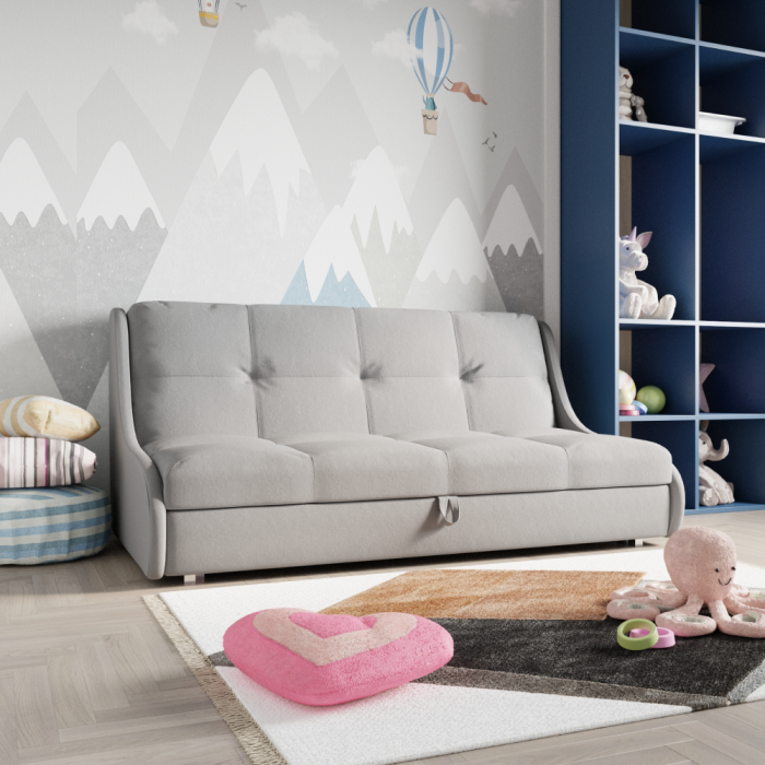 Диваны кровати со спальным местом, Прямой диван Куба на 1200 ППУ, велюр