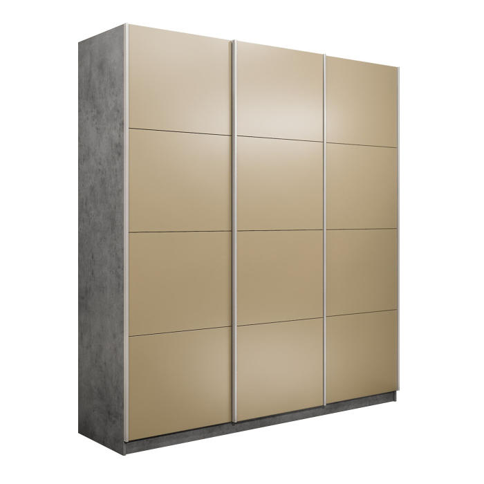 Шкафы-купе 3-х дверные, Шкаф-купе Прайм 3-х дверный Стекла фисташка/Доводчики 210х57х230