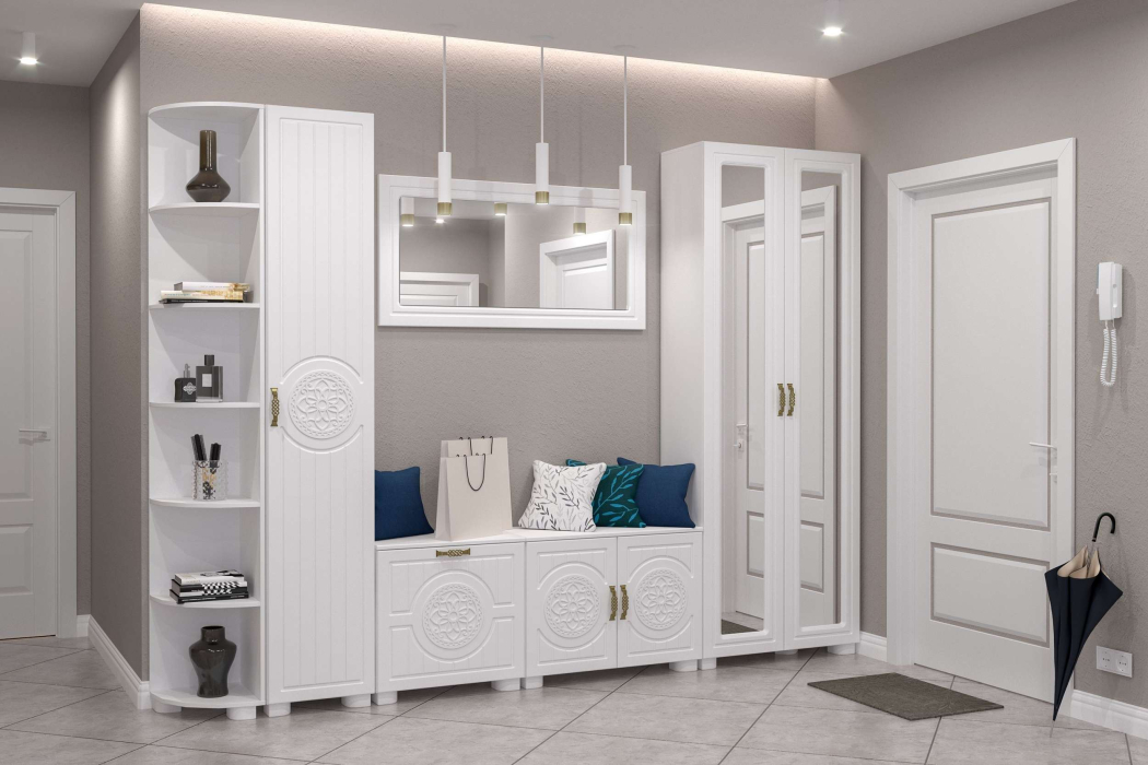 Шкафы распашные, Шкаф с зеркалами «Монблан» МБ-21К