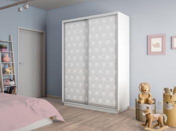 Шкаф-купе Экспресс 2-х дверный Фотопечать Калейдоскоп Стекла 140х60х220