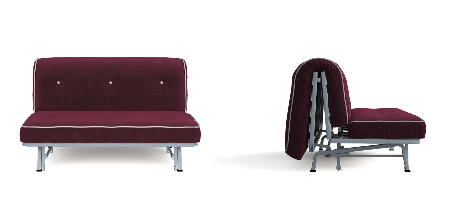 Маленькие диваны, Диван-кровать Вилли Сканди бордовый
