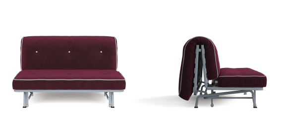 Диван-кровать Вилли Сканди бордовый