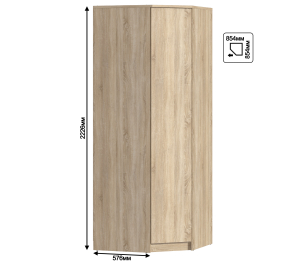 Шкаф угловой Веста СБ-2538