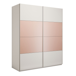 Шкаф-купе Эста 2-х дверный ДСП/Стекла пудра/Доводчик 160х66х240