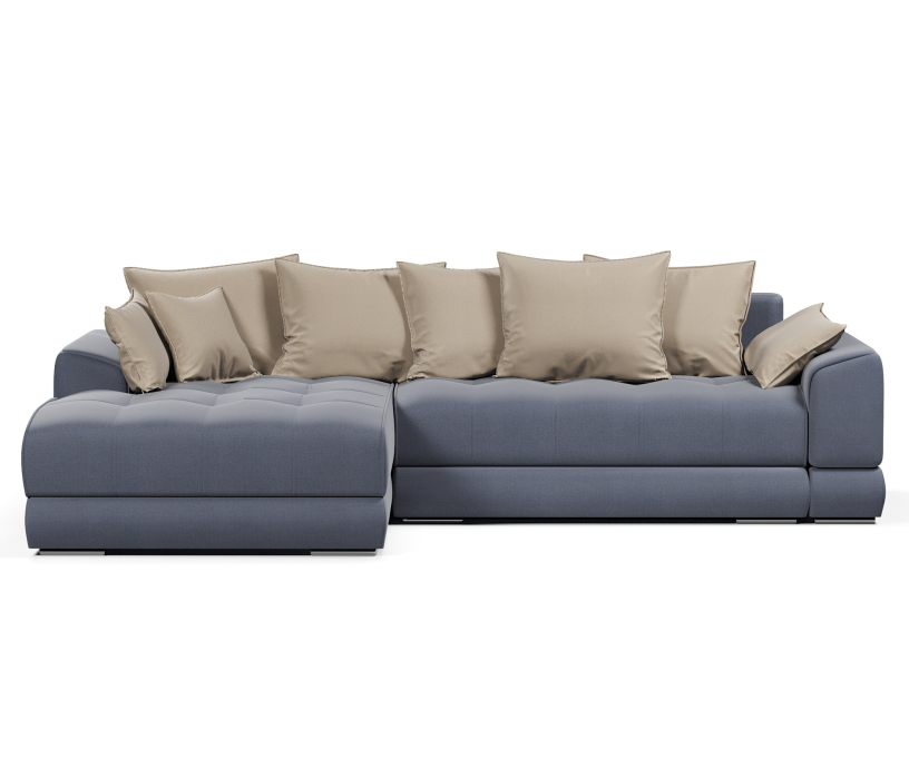 Диваны угловые в гостиную, Диван-кровать угловой еврокнижка Модерн Nordkisa,велюр