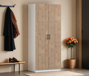 Шкаф двухдверный Макс 1000 мм, вариант №4 (ЛДСП)