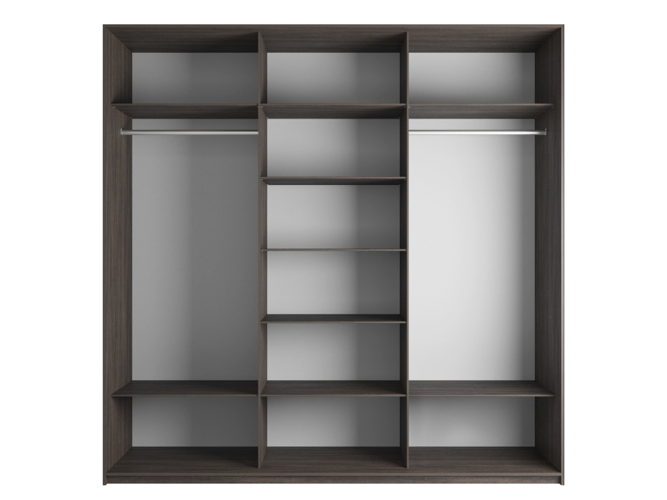 Шкафы-купе 3-х дверные, Шкаф-купе Эста 3-х дверный Стекла хаки/Доводчик 300х66х240