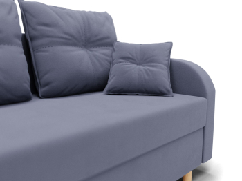 Прямой диван Генри,еврокнижка,велюр