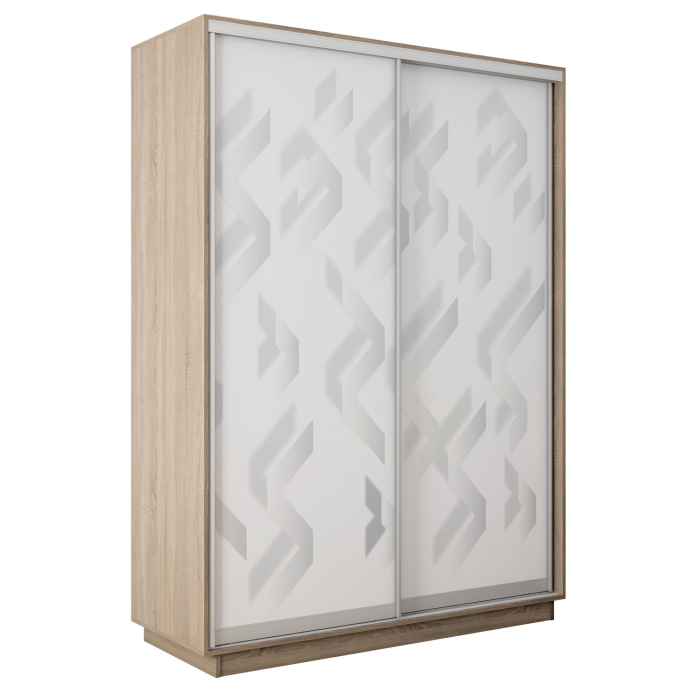 Шкафы-купе 2-х дверные, Шкаф-купе Экспресс 2-х дверный Фотопечать Ленты Стекла 140х60х240