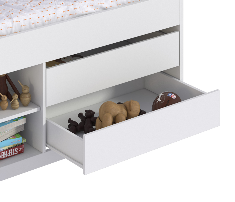 Кровати одноярусные, Терра СБ-3131 Кровать Белый + основание в подарок!