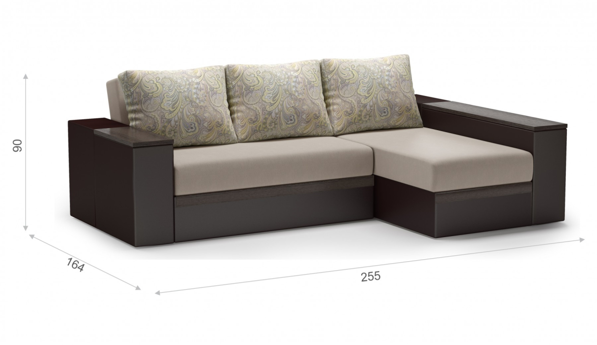 Диваны угловые, Браун угол ПР(Г) Тип D
