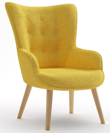 Кресло интерьерное Шелли, искусственный мех