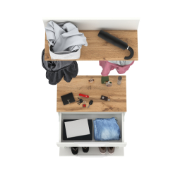 Обувница с вешалкой для верхней одежды с полкой Октава.