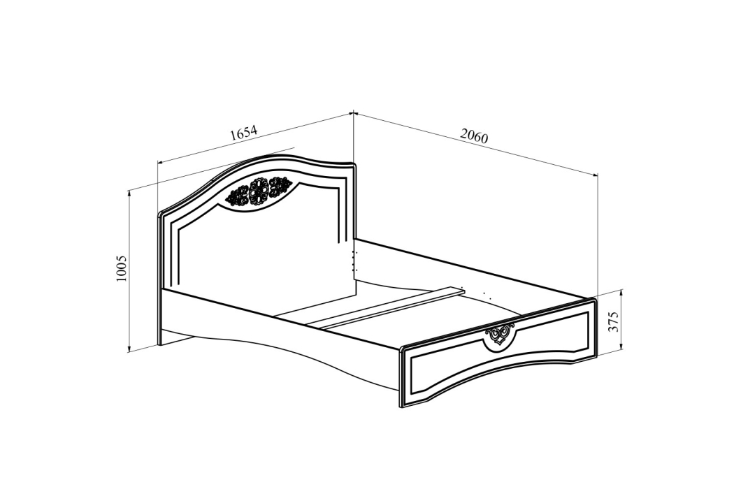 Кровати 160х200, Кровать Ассоль плюс АС-113K (2000х1600)