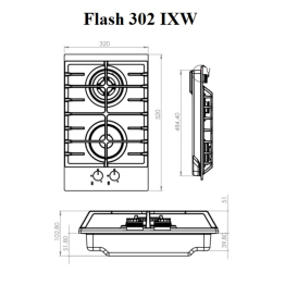 Газовая варочная панель Konigin Flash 302 IXW