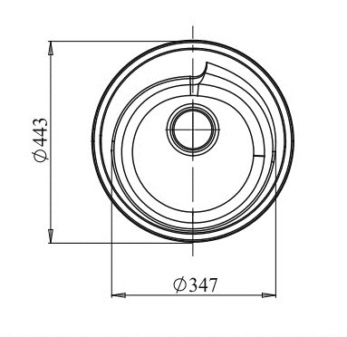 Кухонные мойки, Мойка GranFest RONDO GF-R450