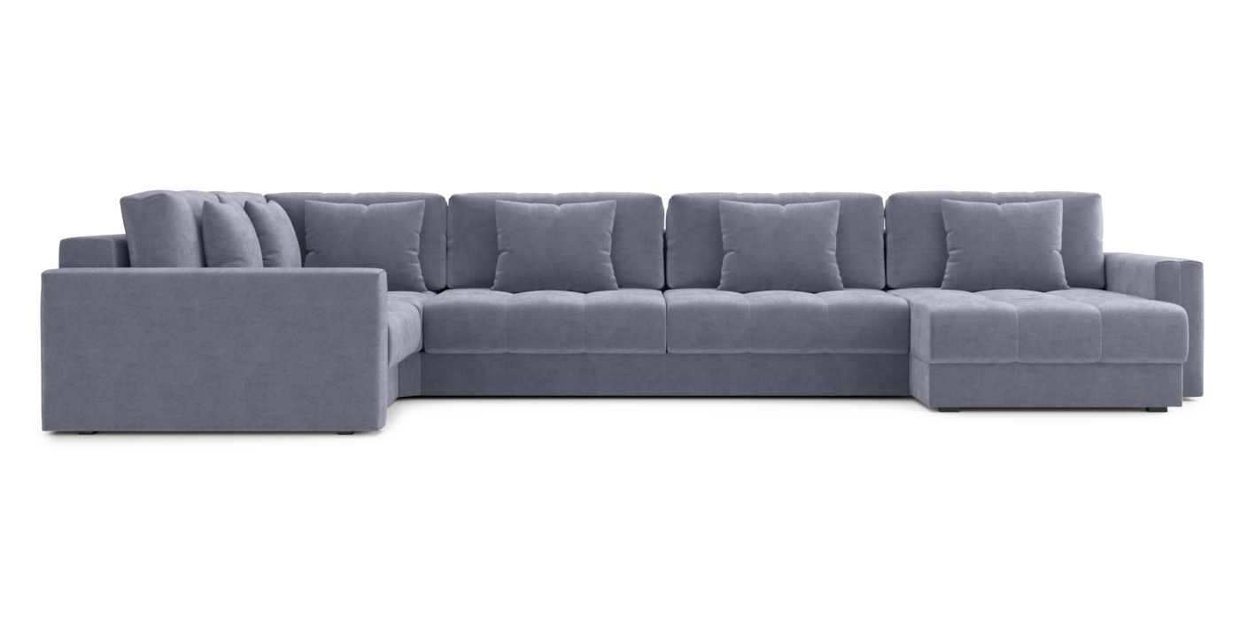 Диваны угловые в гостиную, Диван П-образный Кастел