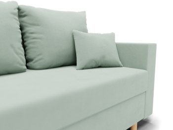 Прямой диван Адам,еврокнижка,велюр